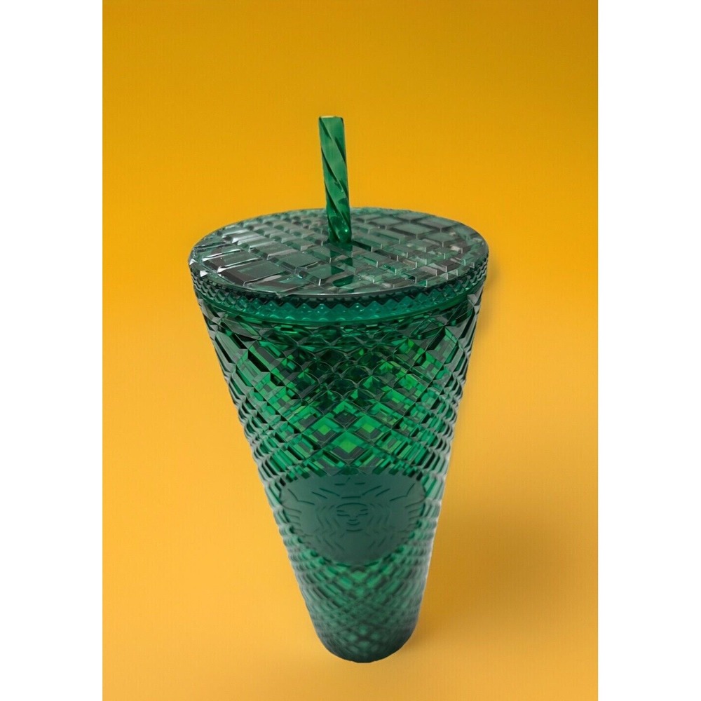 Starbucks 2021 Emerald Green Jeweled‎ Holiday Venti Gradient 24 oz Tumbler Cup